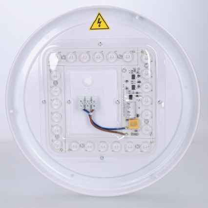 Brilagi - LED loftlampe FLOCO LED/24W/230V Ø 30 cm trælook/hvid