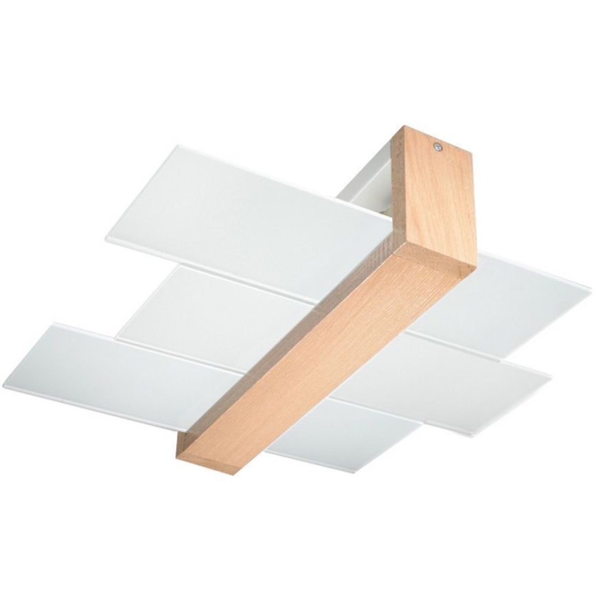 Brilagi -  LED loftlampe HERA 2xE27/7,5W/230V træ