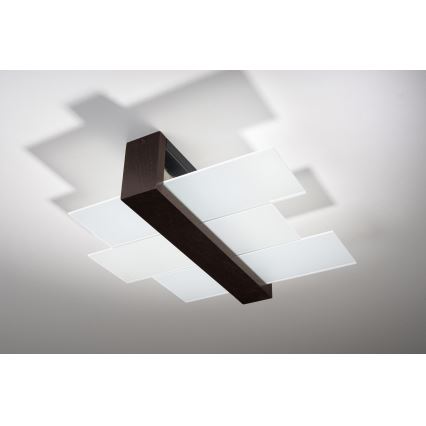 Brilagi -  LED loftlampe HERA 2xE27/7,5W/230V wenge