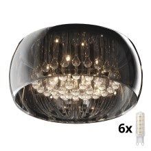 Brilagi - LED loftlampe i krystal JEWEL 6xG9/42W/230V