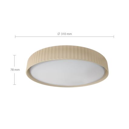 Brilagi - LED loftlampe LUCIA LED/24W/230V Ø 31 cm beige