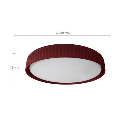 Brilagi - LED-loftlampe LUCIA LED/24W/230V Ø 31 cm rød