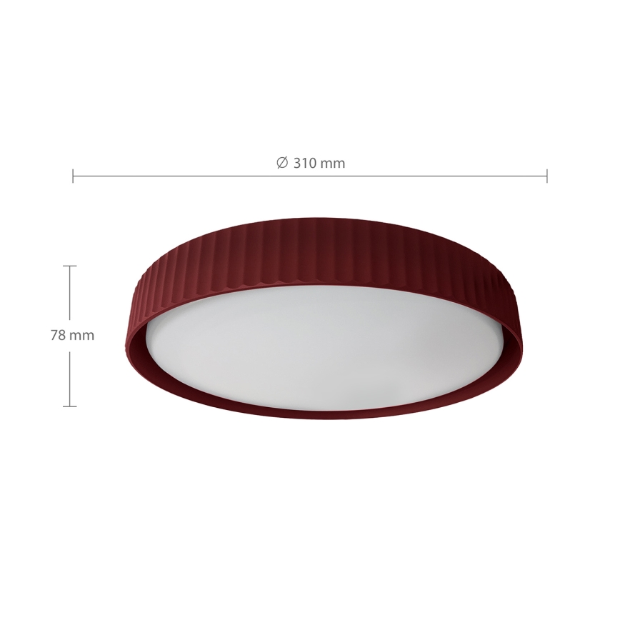 Brilagi - LED-loftlampe LUCIA LED/24W/230V Ø 31 cm rød