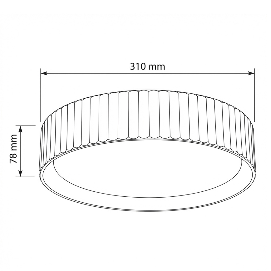 Brilagi - LED-loftlampe LUCIA LED/24W/230V Ø 31 cm rød