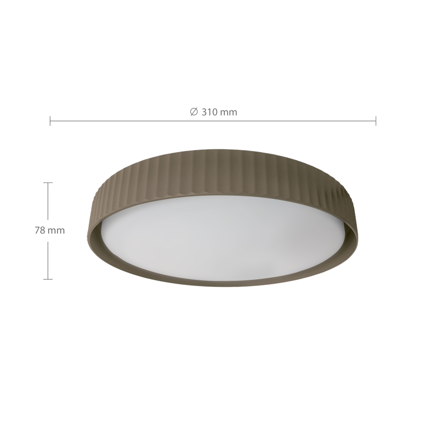 Brilagi - LED loftlampe LUCIA LED/24W/230V Ø 31 cm taupe