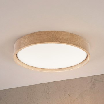 Brilagi - LED-loftlampe MANAROLA PLAIN LED/24W/230V 3000K Ø 41 cm egetræ