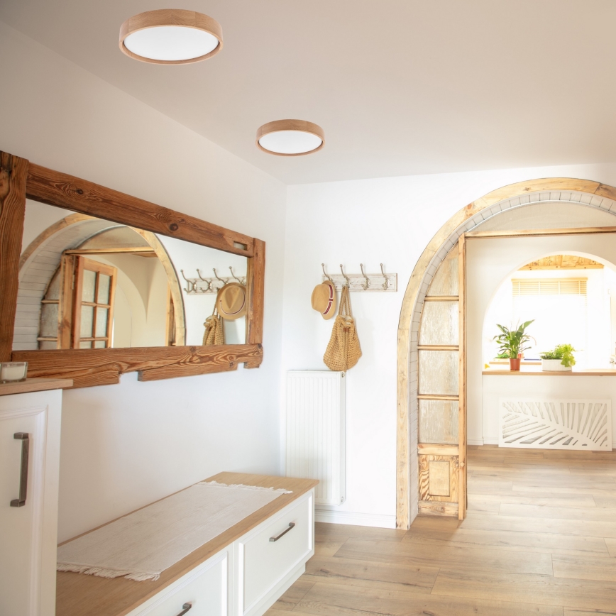 Brilagi - LED dæmpbart loftlys MANAROLA SMART LED/24W/230V 2700-6500K eg pr. 41 cm Wi-Fi + Tuya fjernbetjening