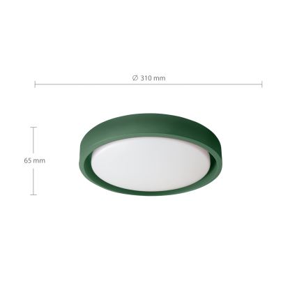 Brilagi - LED-loftlampe MATTEO LED/24W/230V Ø 31 cm, grøn