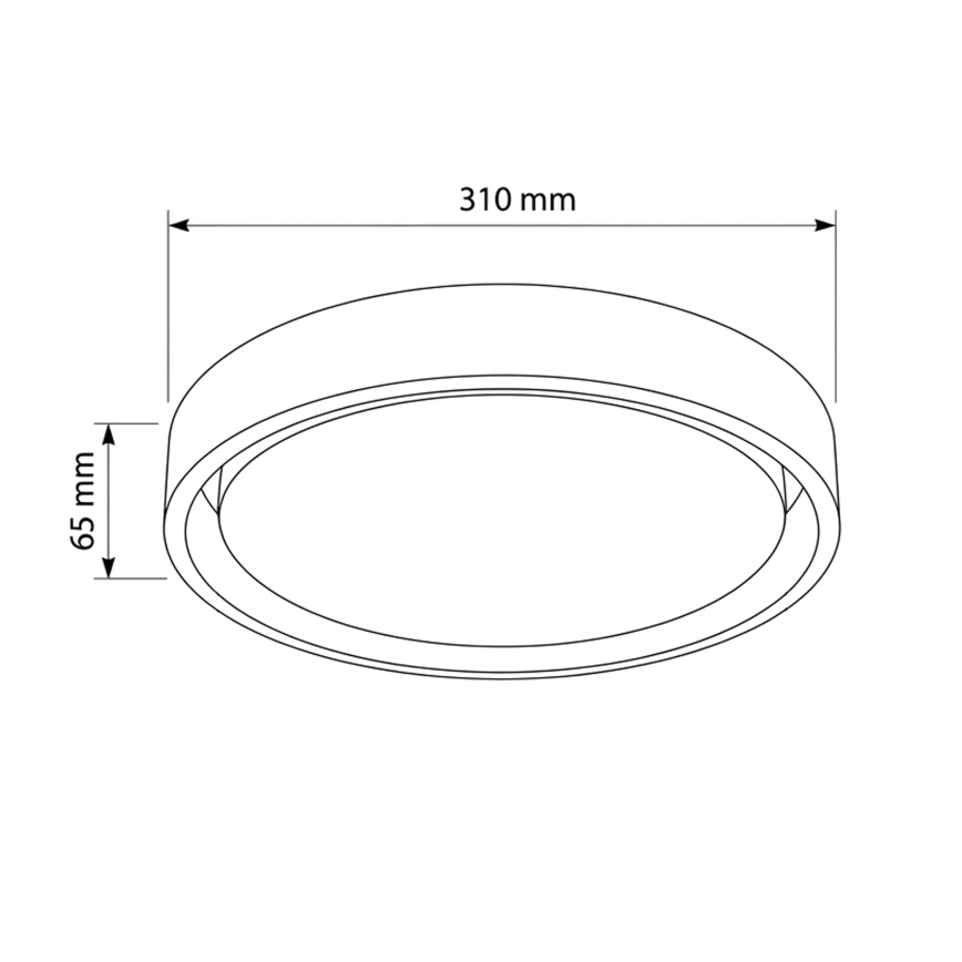 Brilagi - LED loftlampe MATTEO LED/24W/230V Ø 31 cm taupe