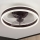 Brilagi - LED Loftlampe med ventilator dæmpbar LED/30W/230V 3000-6500K sort + fjernbetjening
