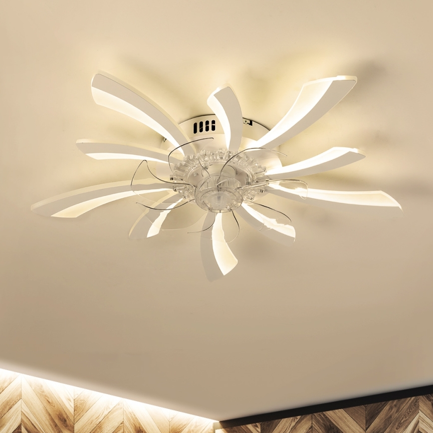 Brilagi - LED Loftlampe med ventilator dæmpbar LED/50W/230V 3000-6500K hvid + fjernbetjening