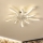 Brilagi - LED Loftlampe med ventilator dæmpbar LED/50W/230V 3000-6500K hvid + fjernbetjening
