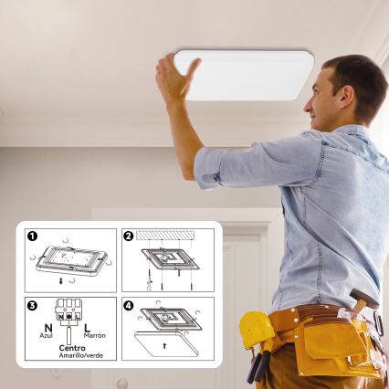 Brilagi - LED loftlampe MILKY WAY LED/24W/230V 3000K 37x37 cm