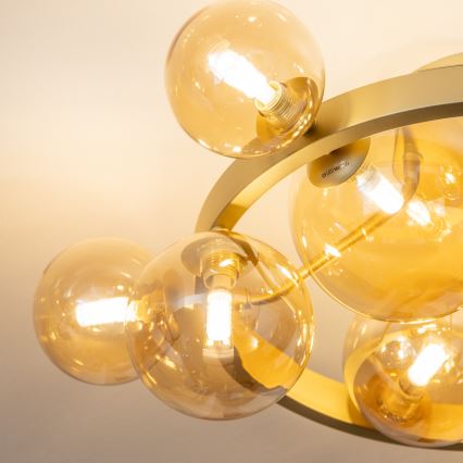 Brilagi - LED loftlampe MILLA 10xG9/3W/230V guldfarvet