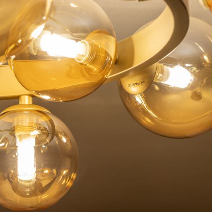 Brilagi - LED loftlampe MILLA 10xG9/3W/230V guldfarvet