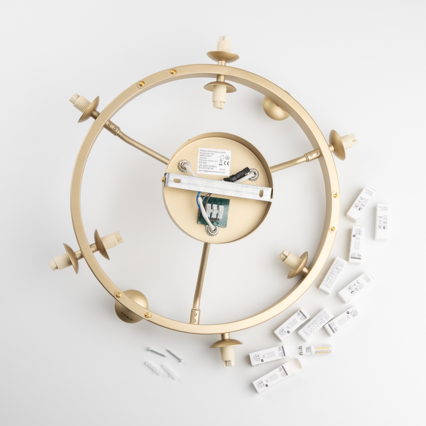 Brilagi - LED loftlampe MILLA 10xG9/3W/230V guldfarvet