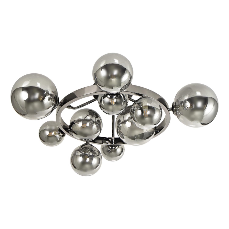 Brilagi - LED loftlampe MILLA 10xG9/3W/230V skinnende krom/røget