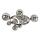 Brilagi - LED loftlampe MILLA 10xG9/3W/230V skinnende krom/røget