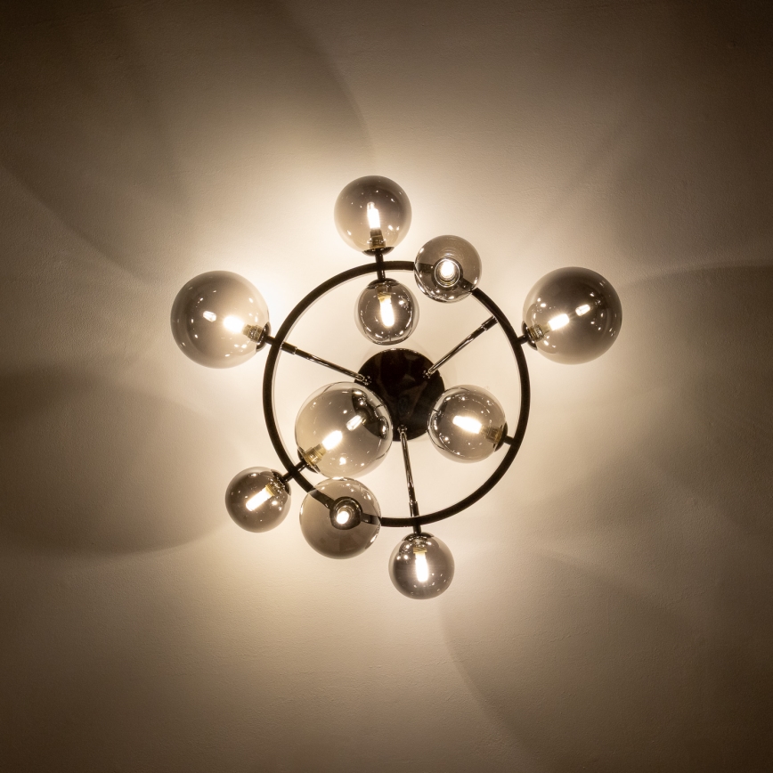 Brilagi - LED loftlampe MILLA 10xG9/3W/230V skinnende krom/røget