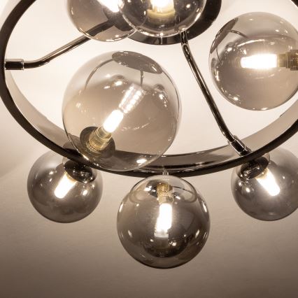 Brilagi - LED loftlampe MILLA 10xG9/3W/230V skinnende krom/røget