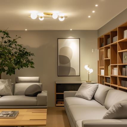 Brilagi - LED loftlampe MILLA 4xG9/3W/230V guldfarvet/hvid