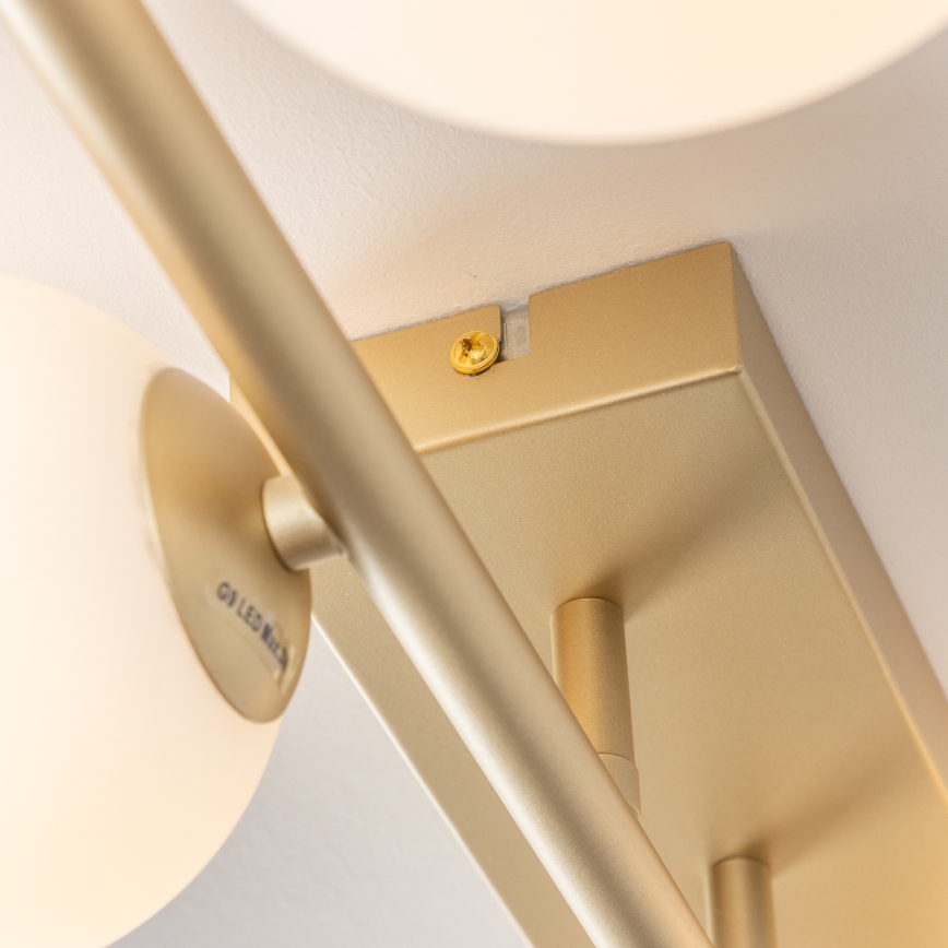 Brilagi - LED loftlampe MILLA 4xG9/3W/230V guldfarvet/hvid