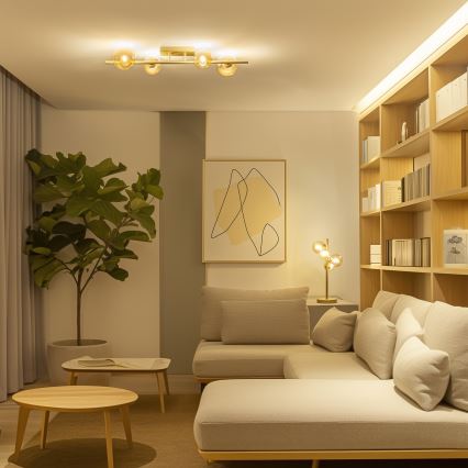 Brilagi - LED loftlampe MILLA 4xG9/3W/230V guldfarvet