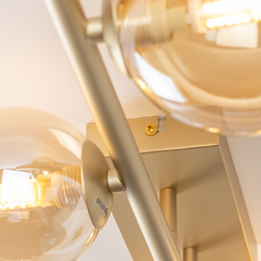 Brilagi - LED loftlampe MILLA 4xG9/3W/230V guldfarvet