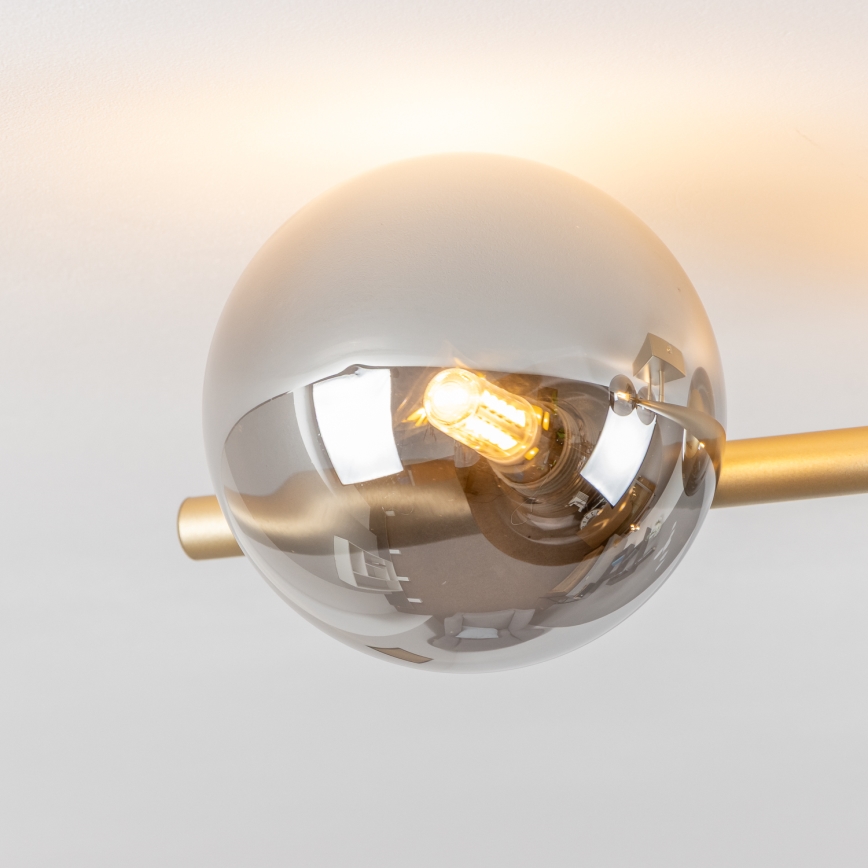 Brilagi - LED loftlampe MILLA 4xG9/3W/230V guldfarvet/røget