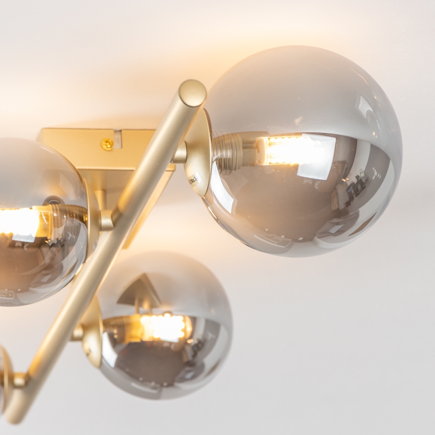 Brilagi - LED loftlampe MILLA 4xG9/3W/230V guldfarvet/røget