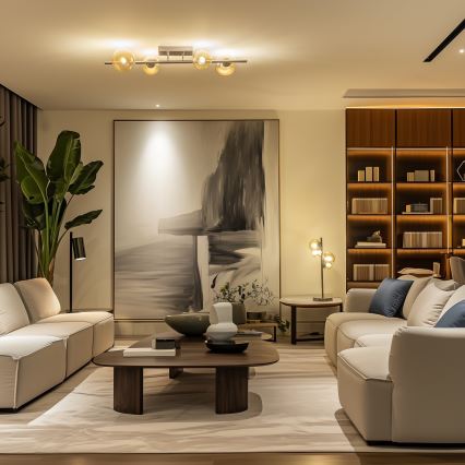 Brilagi - LED loftlampe MILLA 4xG9/3W/230V skinnende krom/guldfarvet