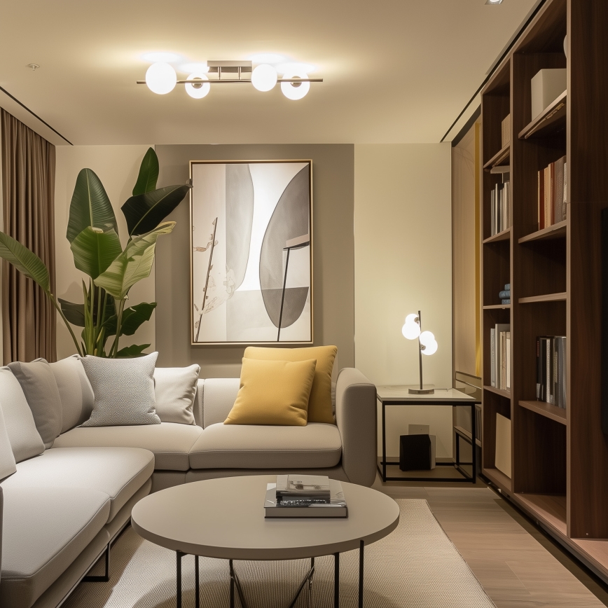 Brilagi - LED loftlampe MILLA 4xG9/3W/230V skinnende krom/hvid