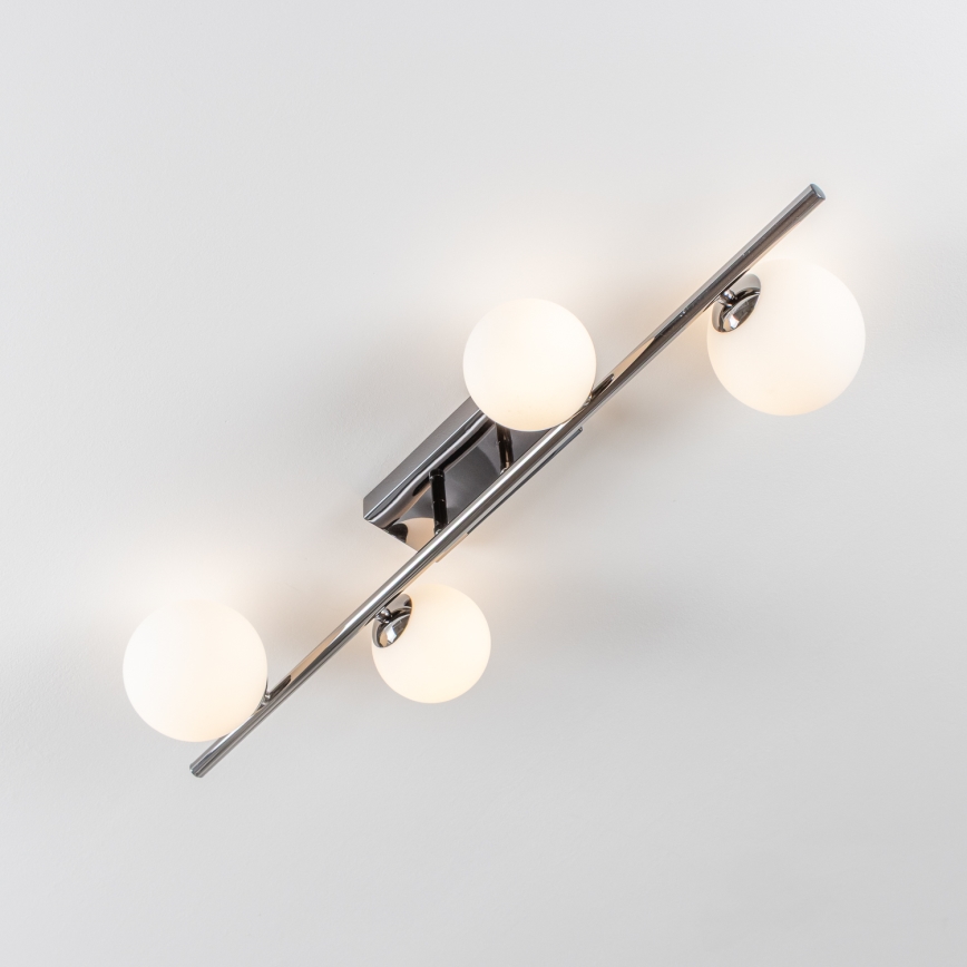 Brilagi - LED loftlampe MILLA 4xG9/3W/230V skinnende krom/hvid