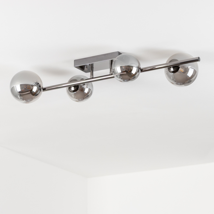 Brilagi - LED loftlampe MILLA 4xG9/3W/230V skinnende krom/røget