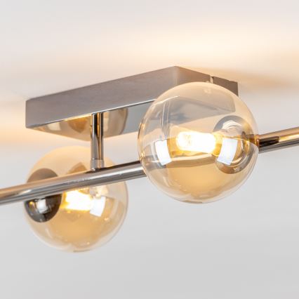 Brilagi - LED loftlampe MILLA 4xG9/3W/230V sort krom/guld