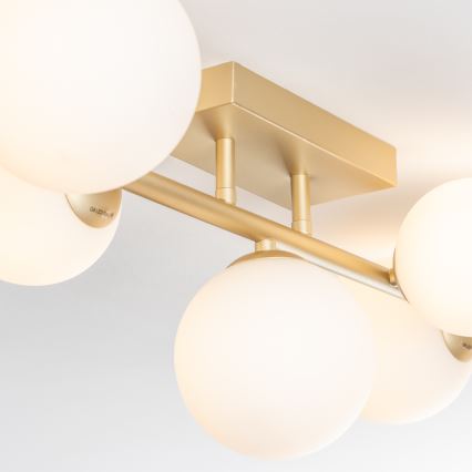 Brilagi - LED loftlampe MILLA 7xG9/3W/230V guldfarvet/hvid