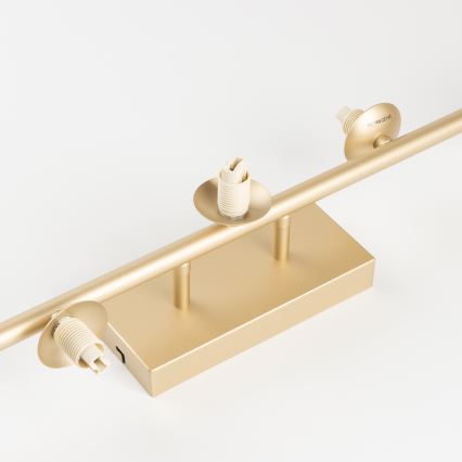 Brilagi - LED loftlampe MILLA 7xG9/3W/230V guldfarvet/røget