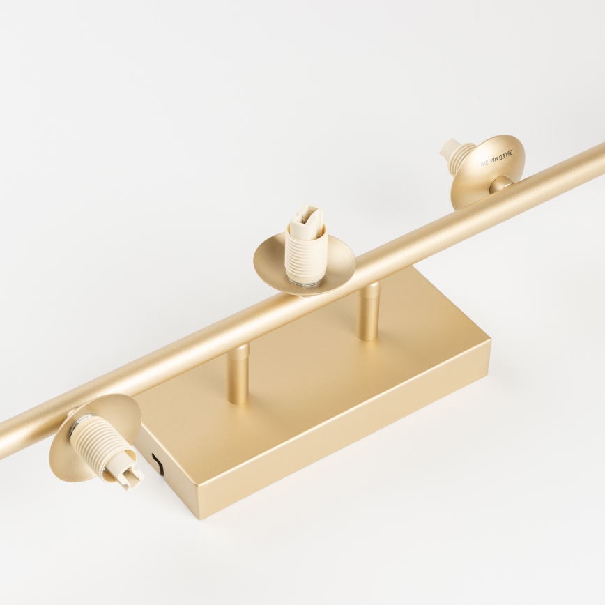 Brilagi - LED loftlampe MILLA 7xG9/3W/230V guldfarvet/røget