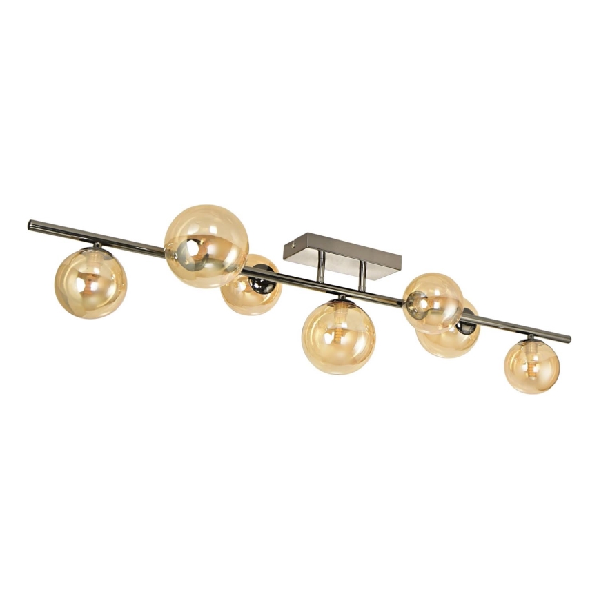 Brilagi - LED loftlampe MILLA 7xG9/3W/230V skinnende krom/guldfarvet