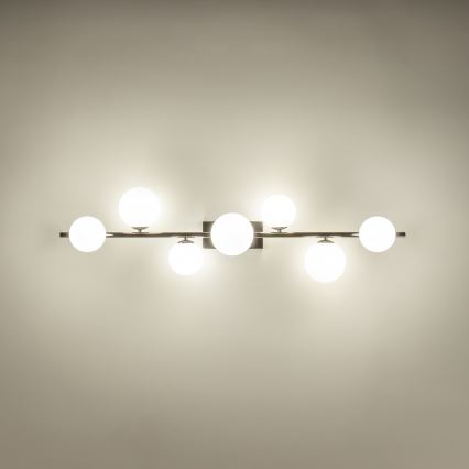 Brilagi - LED loftlampe MILLA 7xG9/3W/230V skinnende krom/hvid