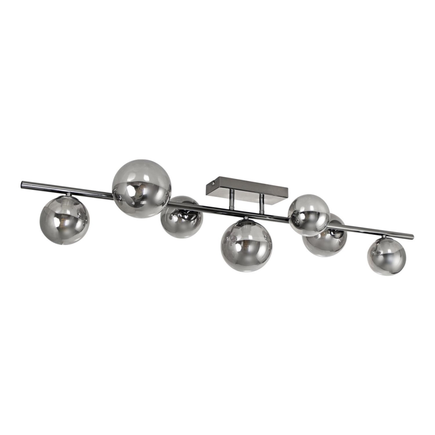 Brilagi - LED loftlampe MILLA 7xG9/3W/230V skinnende krom/røget