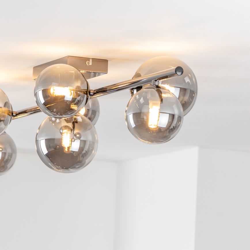 Brilagi - LED loftlampe MILLA 7xG9/3W/230V skinnende krom/røget