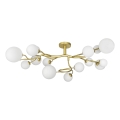 Brilagi - LED loftlampe MISTEL 15xG9/3W/230V guldfarvet/hvid