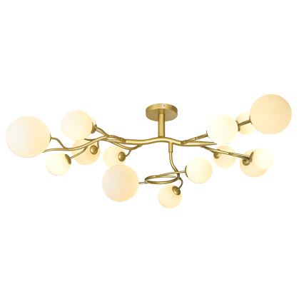 Brilagi - LED loftlampe MISTEL 15xG9/3W/230V guldfarvet/hvid