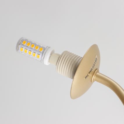 Brilagi - LED loftlampe MISTEL 15xG9/3W/230V guldfarvet/hvid