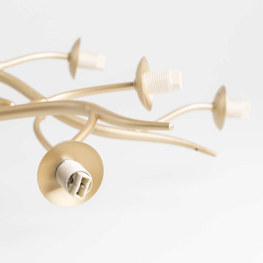 Brilagi - LED loftlampe MISTEL 15xG9/3W/230V guldfarvet/hvid