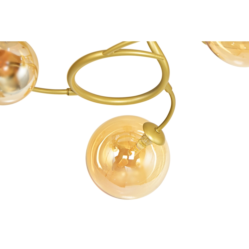 Brilagi - LED loftlampe MISTEL 15xG9/3W/230V guldfarvet