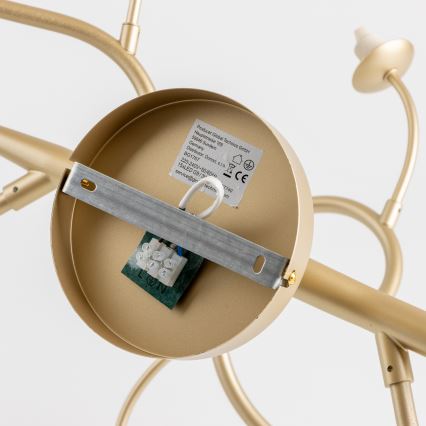 Brilagi - LED loftlampe MISTEL 15xG9/3W/230V guldfarvet