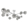 Brilagi - LED loftlampe MISTEL 15xG9/3W/230V skinnende krom/røget