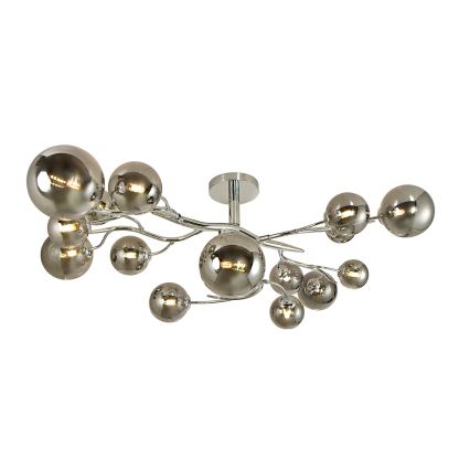 Brilagi - LED loftlampe MISTEL 15xG9/3W/230V skinnende krom/røget